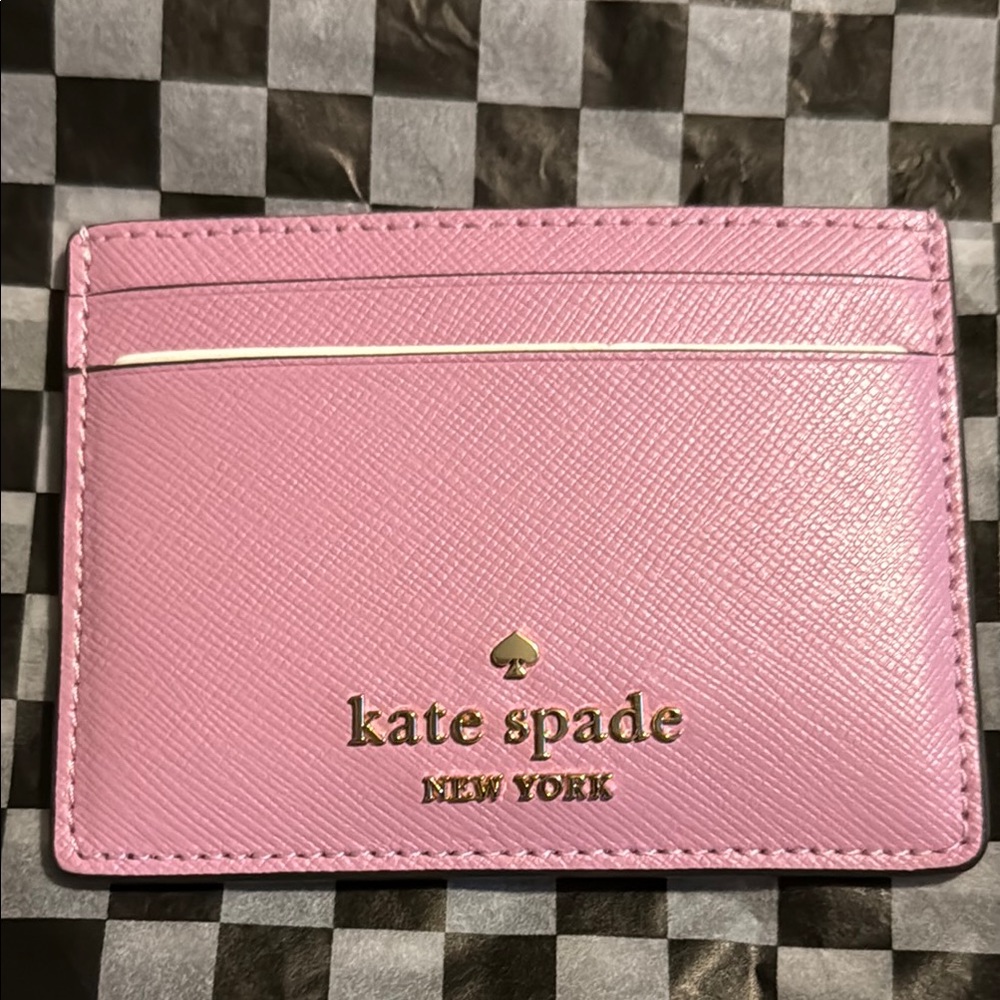 NWT-Kate Spade Madison Small SlimCard Holder / Berry Cream